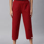 De Moza Ladies Printed Pyjama Pant Red