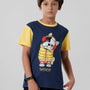 PIPIN Boys Printed T-shirt Deep Blue