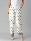 De Moza Ladies Printed Palazzo Natural