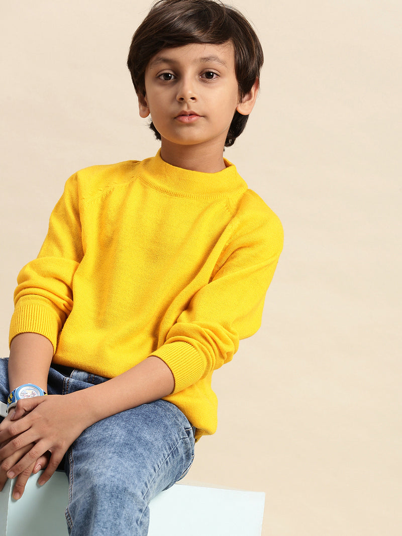 Kids - Boys Winter Sweatshirt Bright Mustard