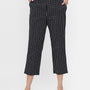 De Moza Ladies Printed Straight Pant Black