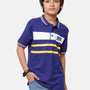 Kids - Boys Printed Half Sleeve T-Shirt Navy Blue