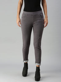 De Moza Women's Jeggings Dark Grey