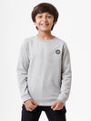 Kids - Boys Printed Sweatshirt Grey Melange
