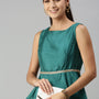 De Moza Women’s Peplum Top Teal