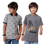 Pack of 2 Pipin Boys T-shirt Grey Melange & Anthra Melange