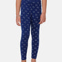 Kids – Girls Printed Leggings Navy Blue