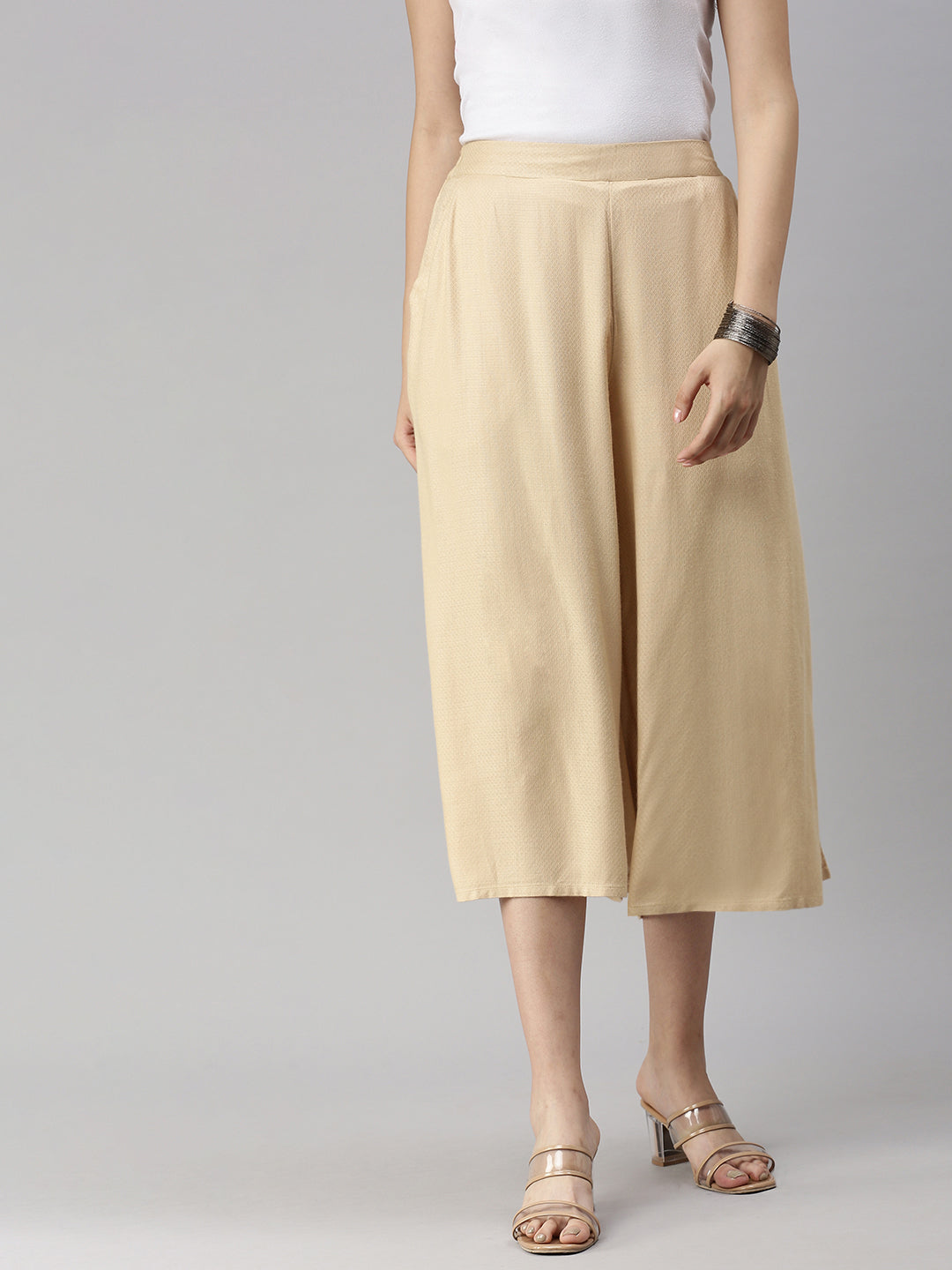 De Moza Women's Culottes Beige