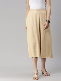 De Moza Women's Culottes Beige