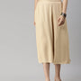De Moza Women's Culottes Beige