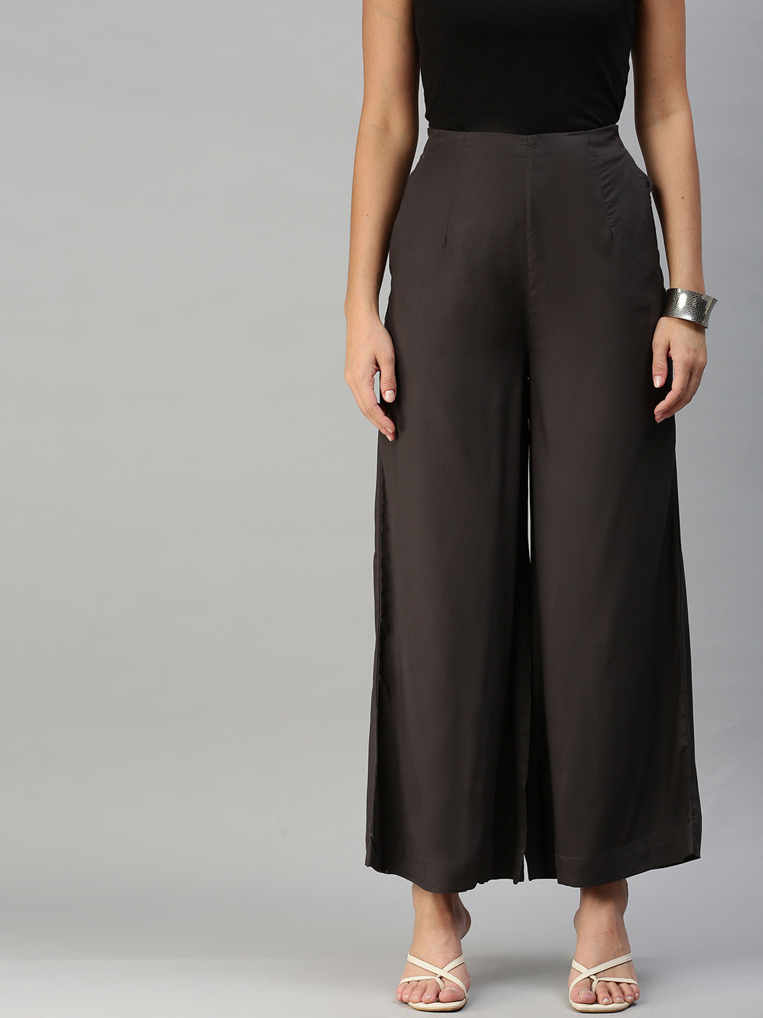 De Moza Ladies Palazzo Dark Grey