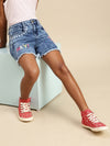 Kids - Girls Denim Shorts Dark Blue