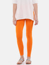 De Moza Ladies Ankle Length Leggings Solid Viscose Orange - De Moza
