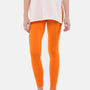 De Moza Ladies Superior Ankle Length Leggings Orange Solid Viscose.