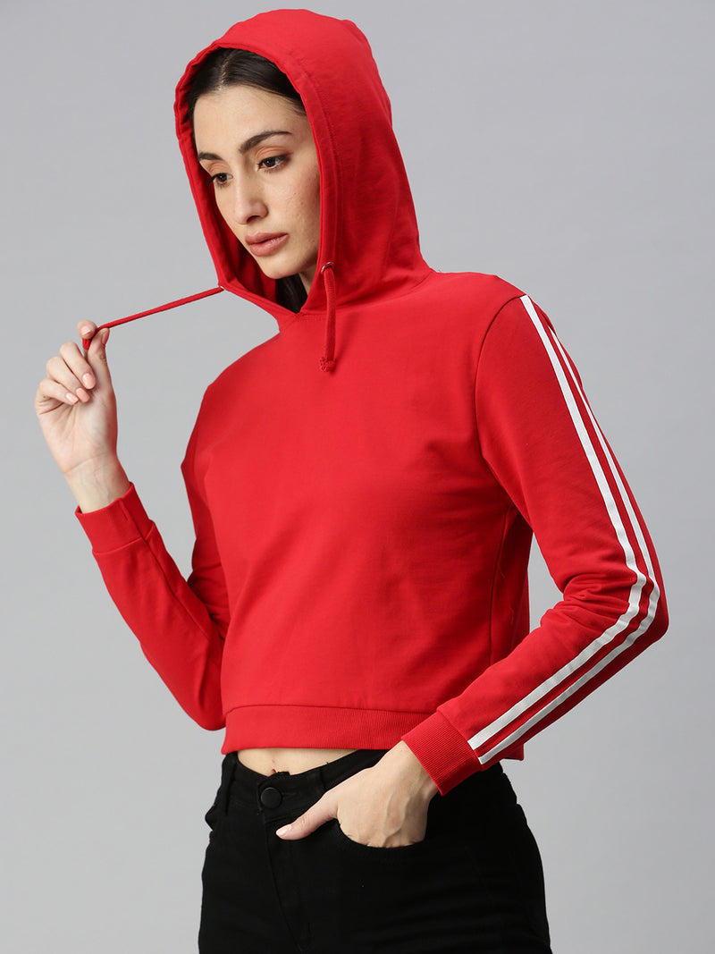 De Moza Ladies Sweatshirt Red