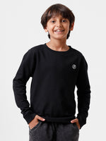 Kids - Boys Printed Sweatshirt Black
