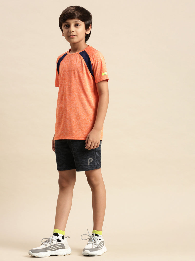 Kids – Boys Active wear Shorts Anthra Melange - De Moza