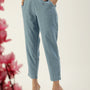De Moza Ladies Straight Pant Light Blue