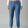 De Moza Ladies Harem Pant Mid Enzyme Blue