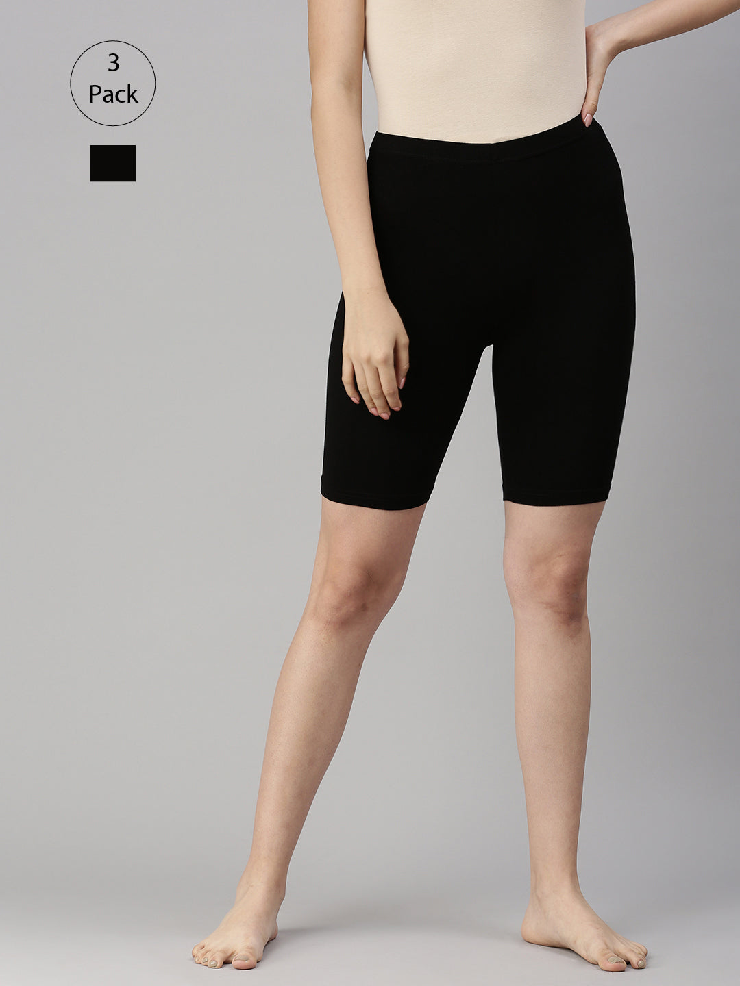 Pack of 3 De Moza Ladies Tights Black
