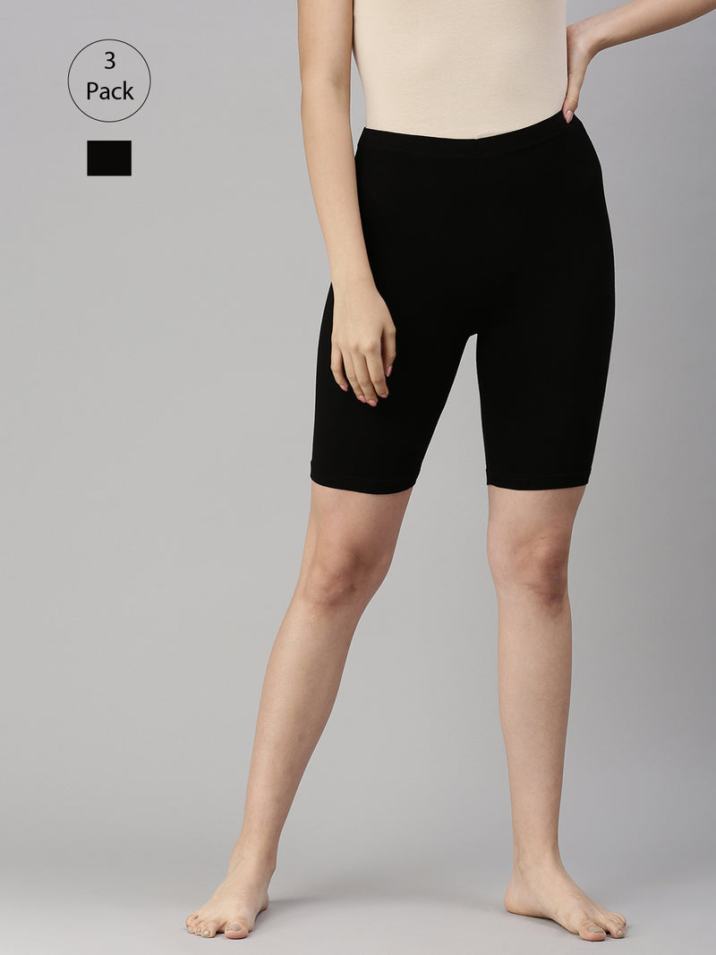 Pack of 3 De Moza Ladies Tights Black