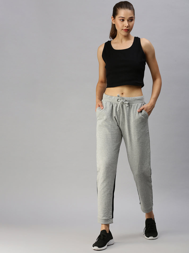 De Moza Women's Co-Ords Sets Grey Melange & Black