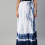 De Moza Women's Printed Skirt Indigo