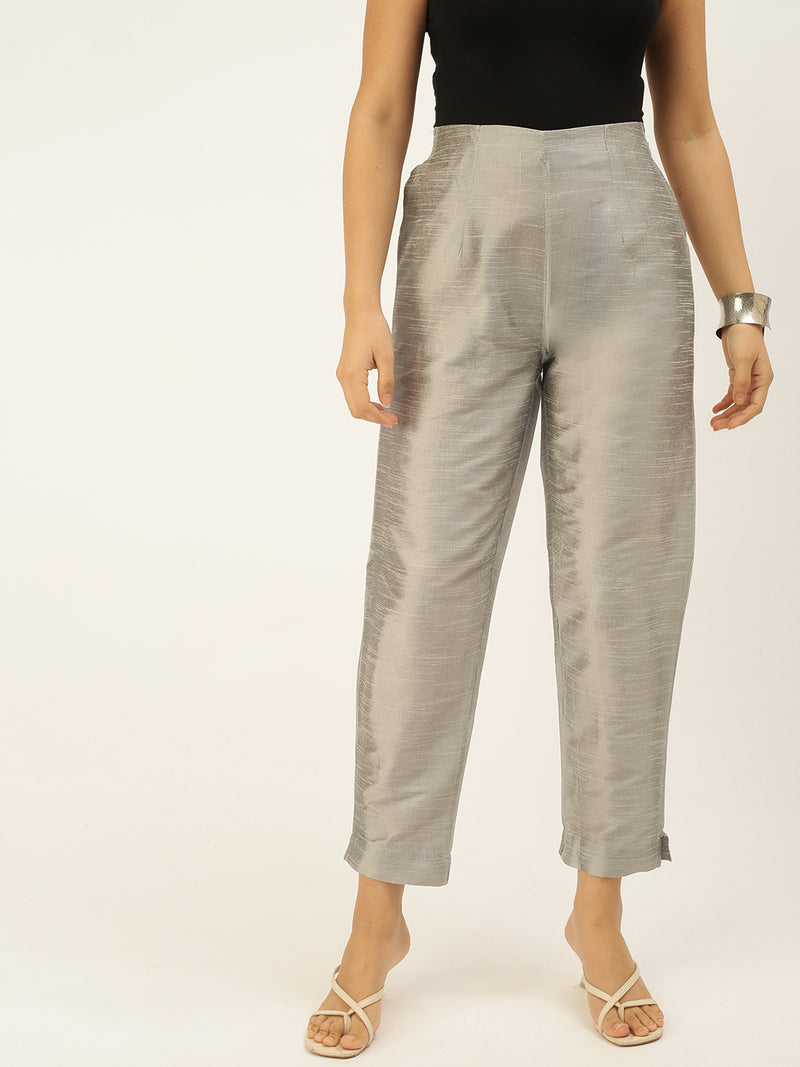De Moza Women's Cigarette Pant Grey