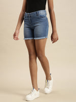 Kids - Girls Shorts Mid Wash