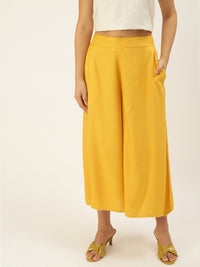 De Moza Women's Culottes Mustard