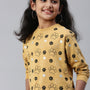 PIPIN Girls Printed Sweatshirt Pale Gold