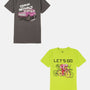 Pack of 2 Pipin Boys Printed T-shirts Lime & Steel Grey