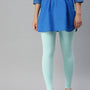 De Moza Ladies Ankle Length Leggings Solid Cotton Pista
