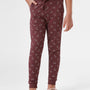 Kids - Girls Printed Jogger Rum Rasin