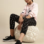 Kids - Girls Printed Jogger Black