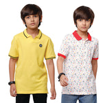 Pack of 2 Pipin Boys T-shirt Yellow & Red