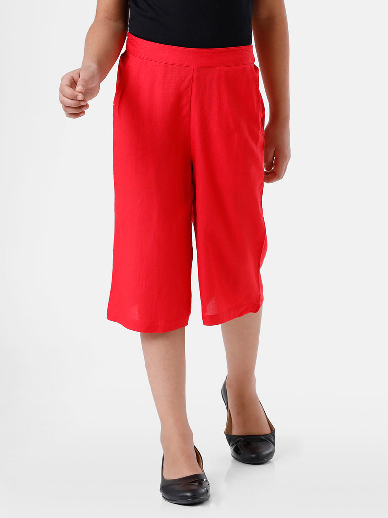 Kids – Girls Culottes Red