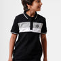 Kids - Boys Printed Half Sleeve T-Shirt Black