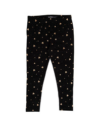 Kids - Girls Printed Leggings Black - De Moza (2006622240831)