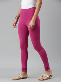 De Moza Ladies Churidar Leggings Solid Cotton Onion - De Moza