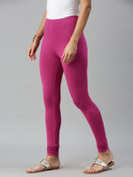 De Moza Ladies Churidar Leggings Solid Cotton Onion - De Moza