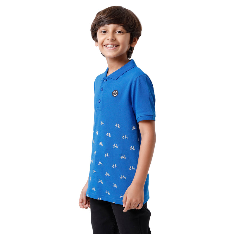 Pack of 2 Pipin Boys T-shirt Princess Blue & Dark Mustard