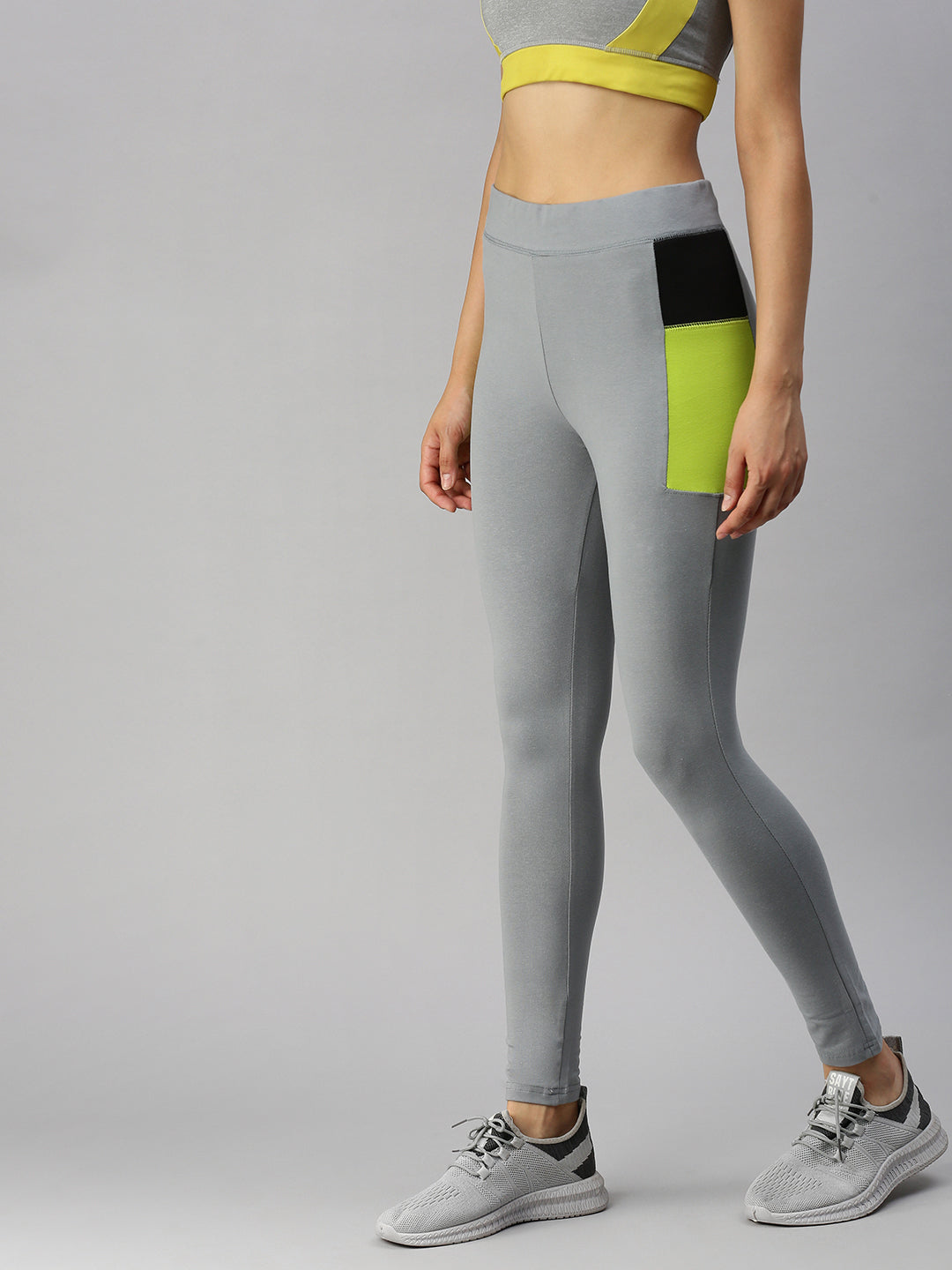 De Moza Ladies Active Wear Leggings Grey