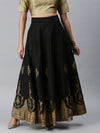 Ladies Printed Skirt Black