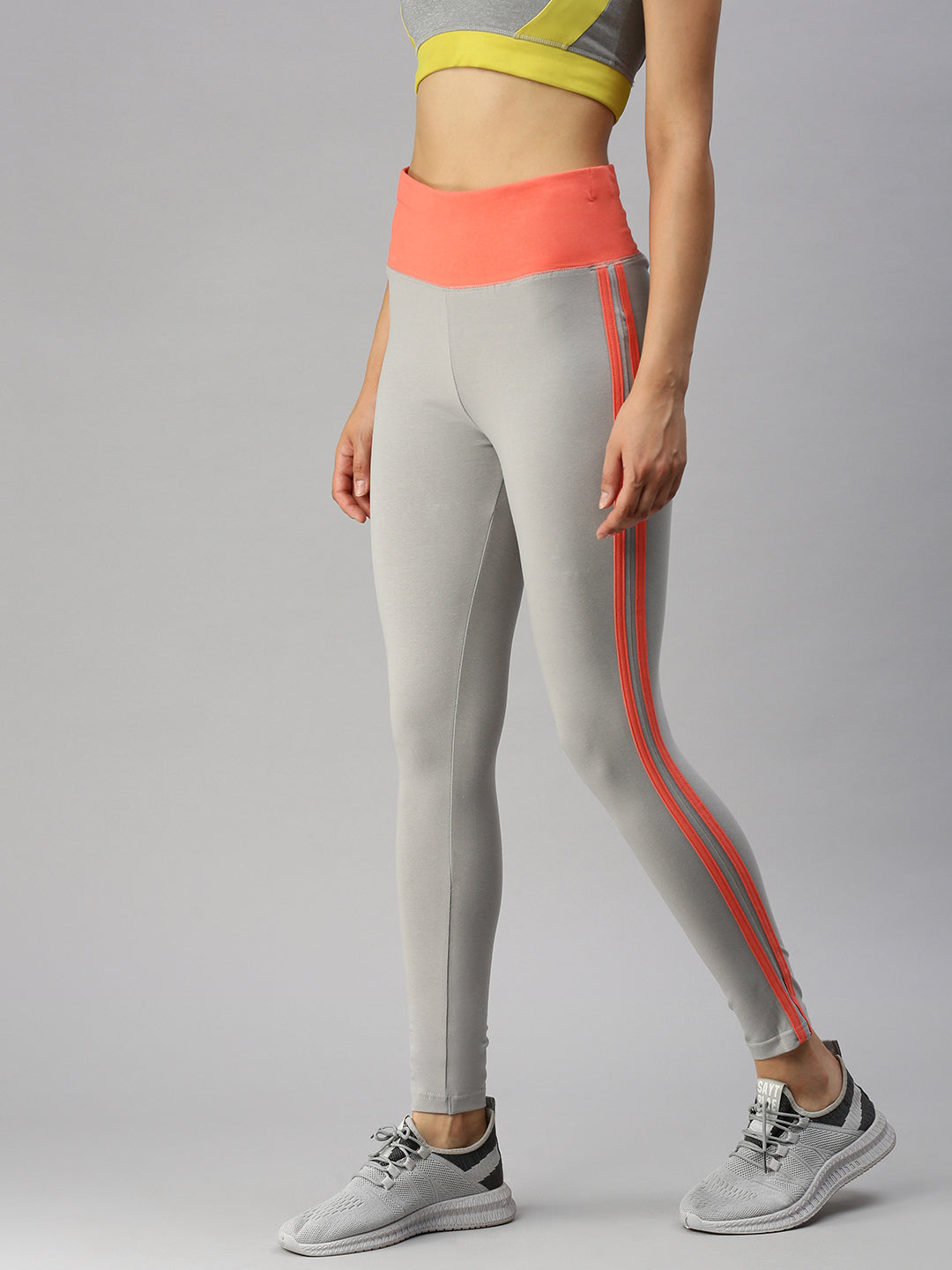 De Moza Ladies Active Wear Leggings Grey