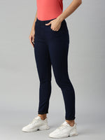 De Moza Women's Jeggings Enzyme Blue