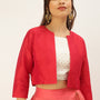De Moza Womens Ethnic Jacket Red