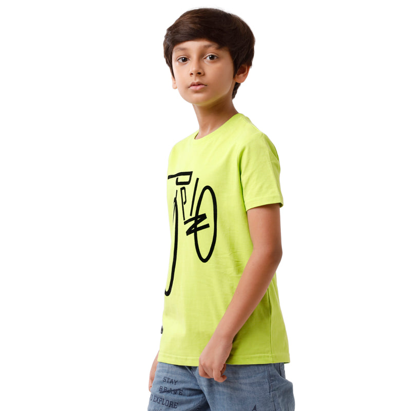 Pack of 2 Pipin Boys T-shirt Princess Blue & Lime