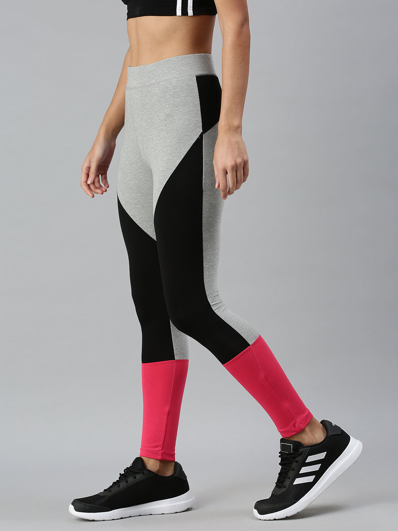 De Moza Ladies Active Wear Leggings Grey Melange