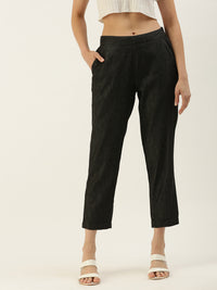 De Moza Ladies Straight Pant Black